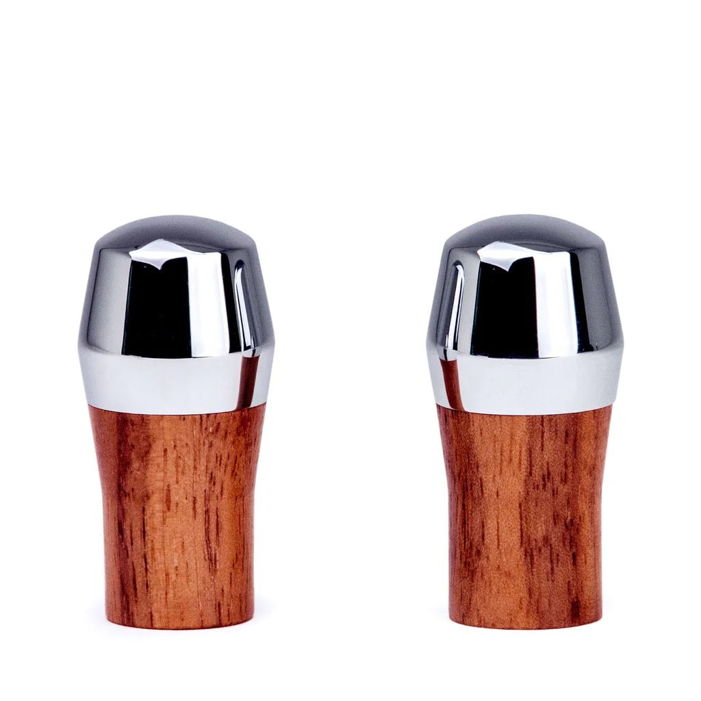 Wood Joysticks with Chrome (Set of 2) - The Noble Barista-Clive Coffee-